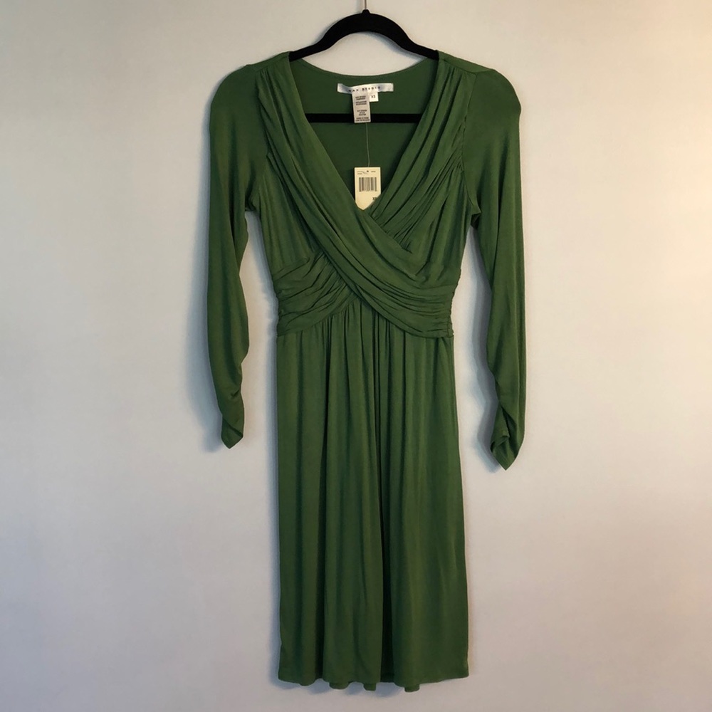 Max Studio Green Jersey Knit Dress
